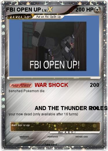 Pokemon FBI OPEN UP