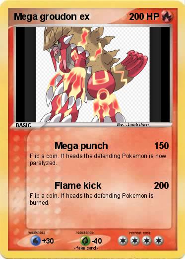 Pokemon Mega groudon ex