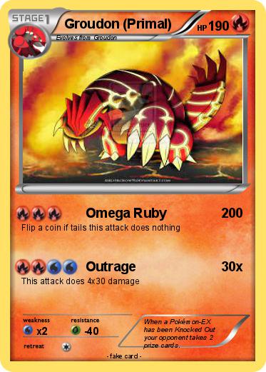 Pokemon Groudon (Primal)