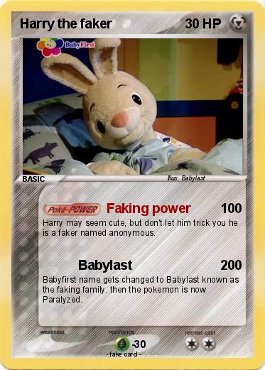 Pokemon Harry the faker