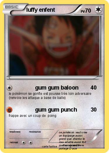 Pokemon luffy enfent