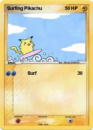 Pokemon Surfing Pikachu