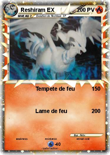 Pokemon Reshiram EX