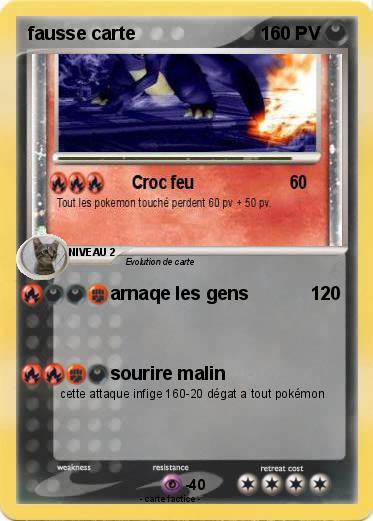 Pokemon fausse carte