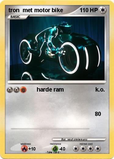 Pokemon tron  met motor bike