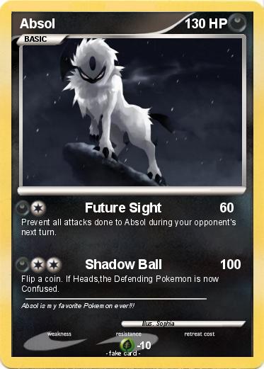 Pokémon Absol 841 841 - Future Sight - My Pokemon Card