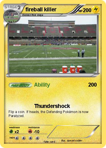 Pokemon fireball killer