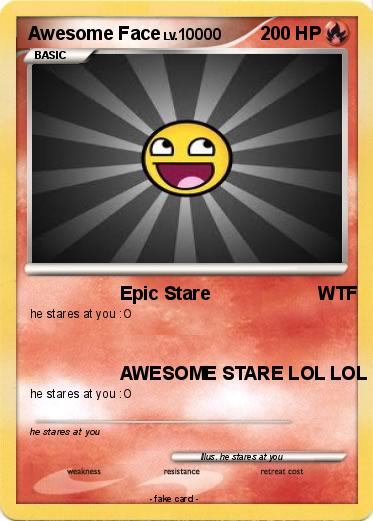 Pokemon Awesome Face
