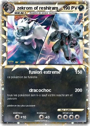 Pokemon zekrom of reshiram