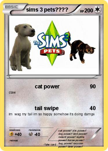 Pokemon sims 3 pets????