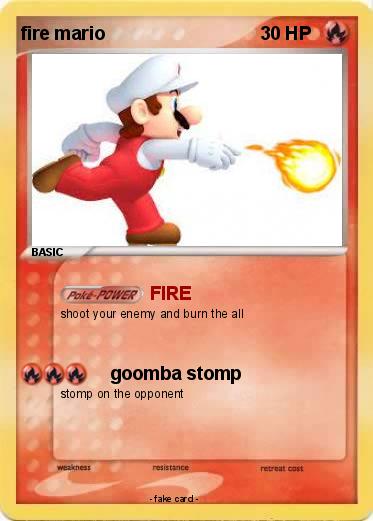 Pokemon fire mario