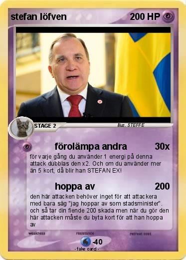 Pokemon stefan löfven