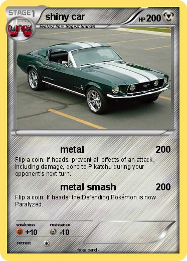 Pokemon shiny car