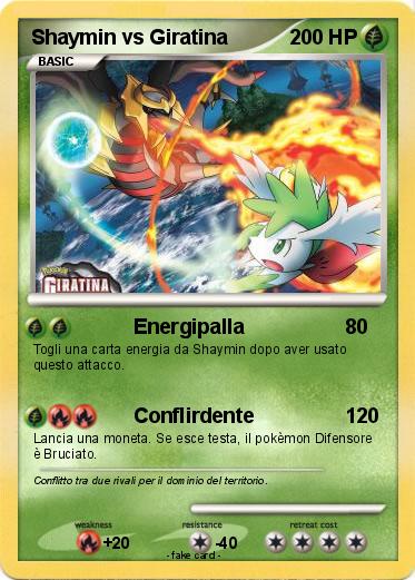 Pokemon Shaymin vs Giratina