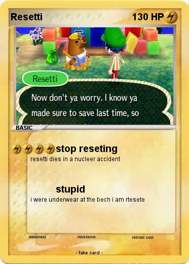 Pokemon Resetti