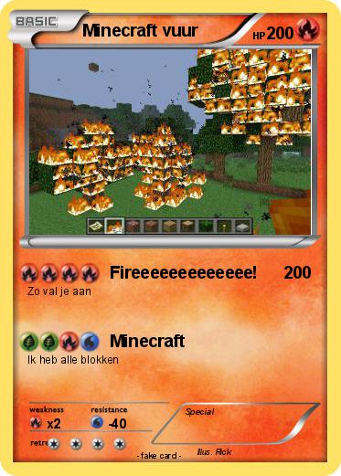 Pokemon Minecraft vuur