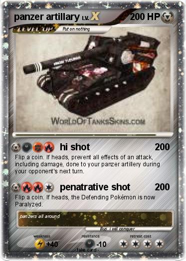 Pokemon panzer artillary