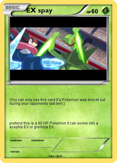Pokemon EX spay