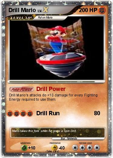 Pokemon Drill Mario