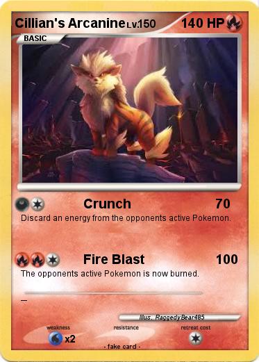 Pokemon Cillian's Arcanine