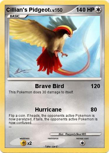 Pokemon Cillian's Pidgeot