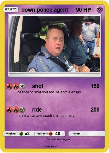 Pokemon down police agent