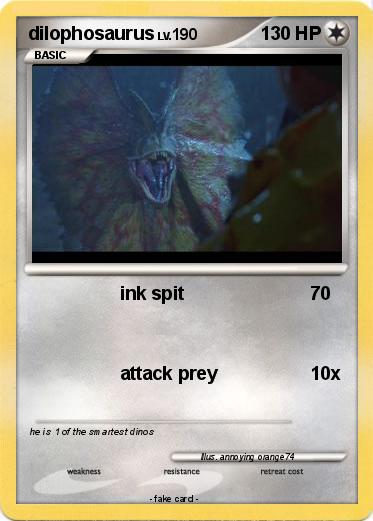 Pokemon dilophosaurus