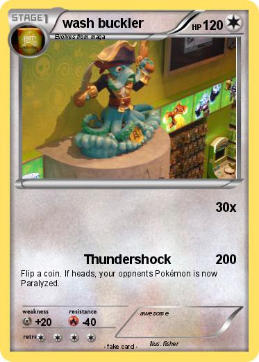 Pokemon wash buckler