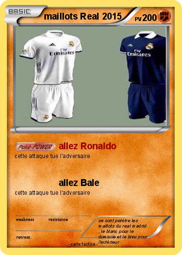 Pokemon maillots Real 2015