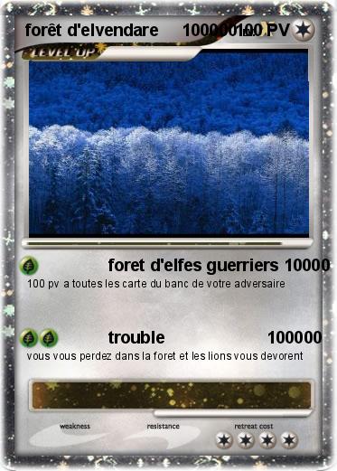 Pokemon forêt d'elvendare     100000