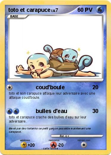 Pokemon toto et carapuce