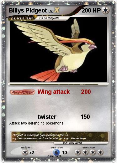 Pokemon Billys Pidgeot