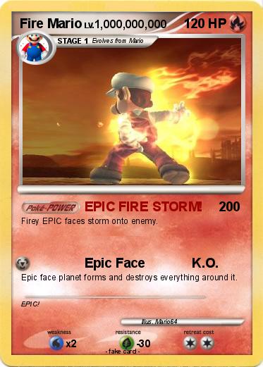 Pokemon Fire Mario