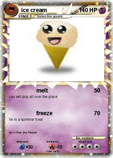 Pokemon ice cream