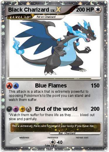 Pokemon Black Charizard