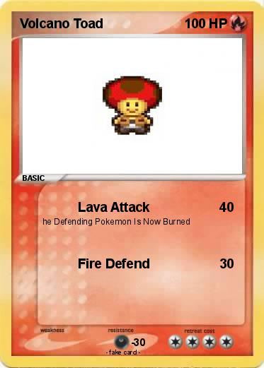 Pokemon Volcano Toad