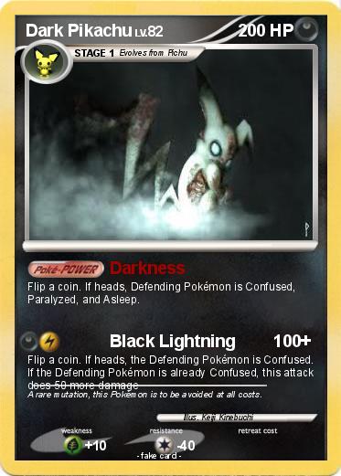 Pokemon Dark Pikachu