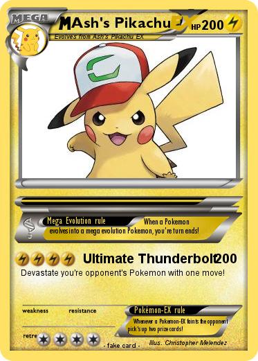 Pokemon Ash's Pikachu