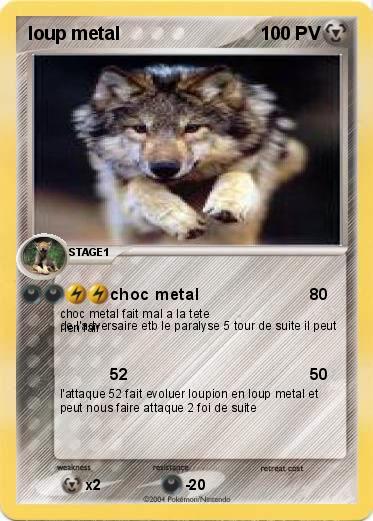 Pokemon loup metal