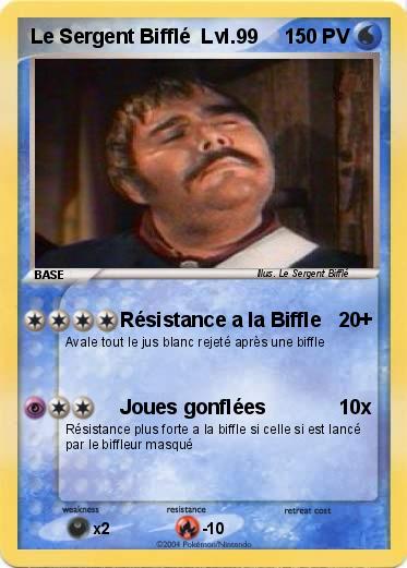 Pokemon Le Sergent Bifflé  Lvl.99