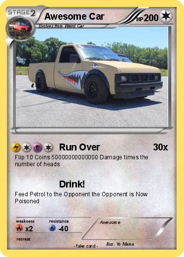 Pokemon Awesome Car