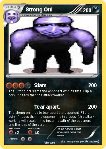 Pokemon Strong Oni