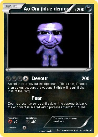 Pokemon Ao Oni (blue demon)