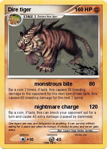 Pokemon Dire tiger