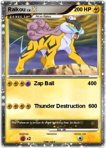 Pokemon Raikou