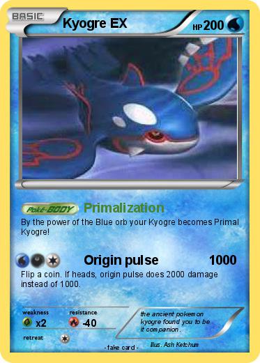 Pokemon Kyogre EX
