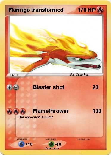 Pokemon Flaringo transformed