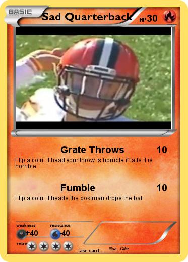 Pokemon Sad Quarterback