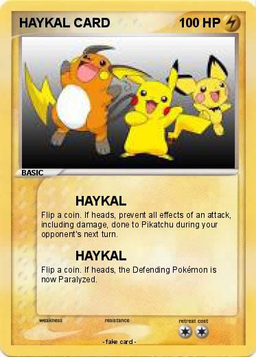 Pokemon HAYKAL CARD