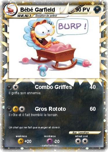 Pokemon Bébé Garfield